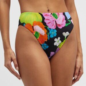 Camilla "Away With The Fairies" High-Leg Bikini Bottom, Multicolor
